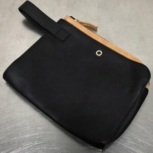 Bvlgari Leather Black Clutch